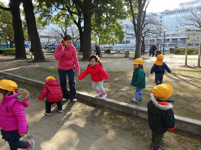  川沿いの大きな公園も近いのでよく行きます♪
