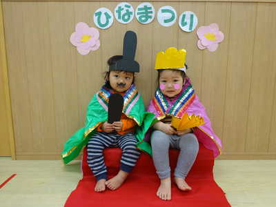  お雛様とお内裏様に変身♡