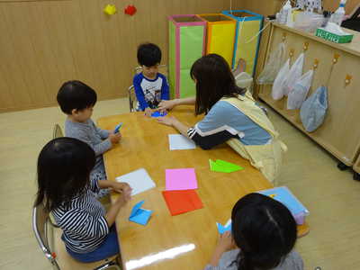  おりがみに挑戦✨