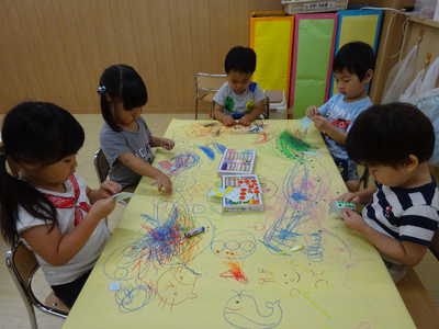  皆でお絵かき☆