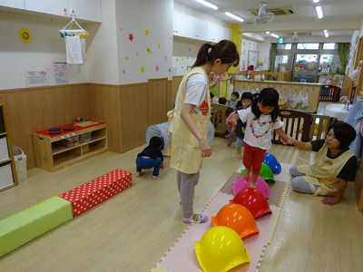  室内でも運動遊び☆彡