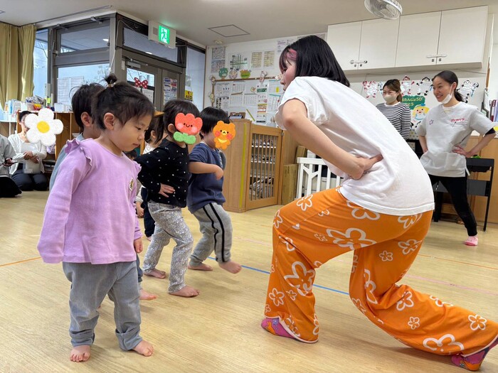 先生と一緒にダンス☆